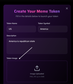 Subida de Imagen del Token