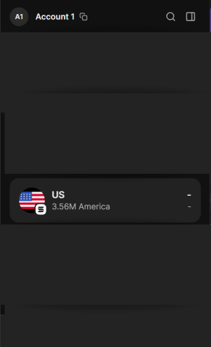 Liste des jetons dans le portefeuille