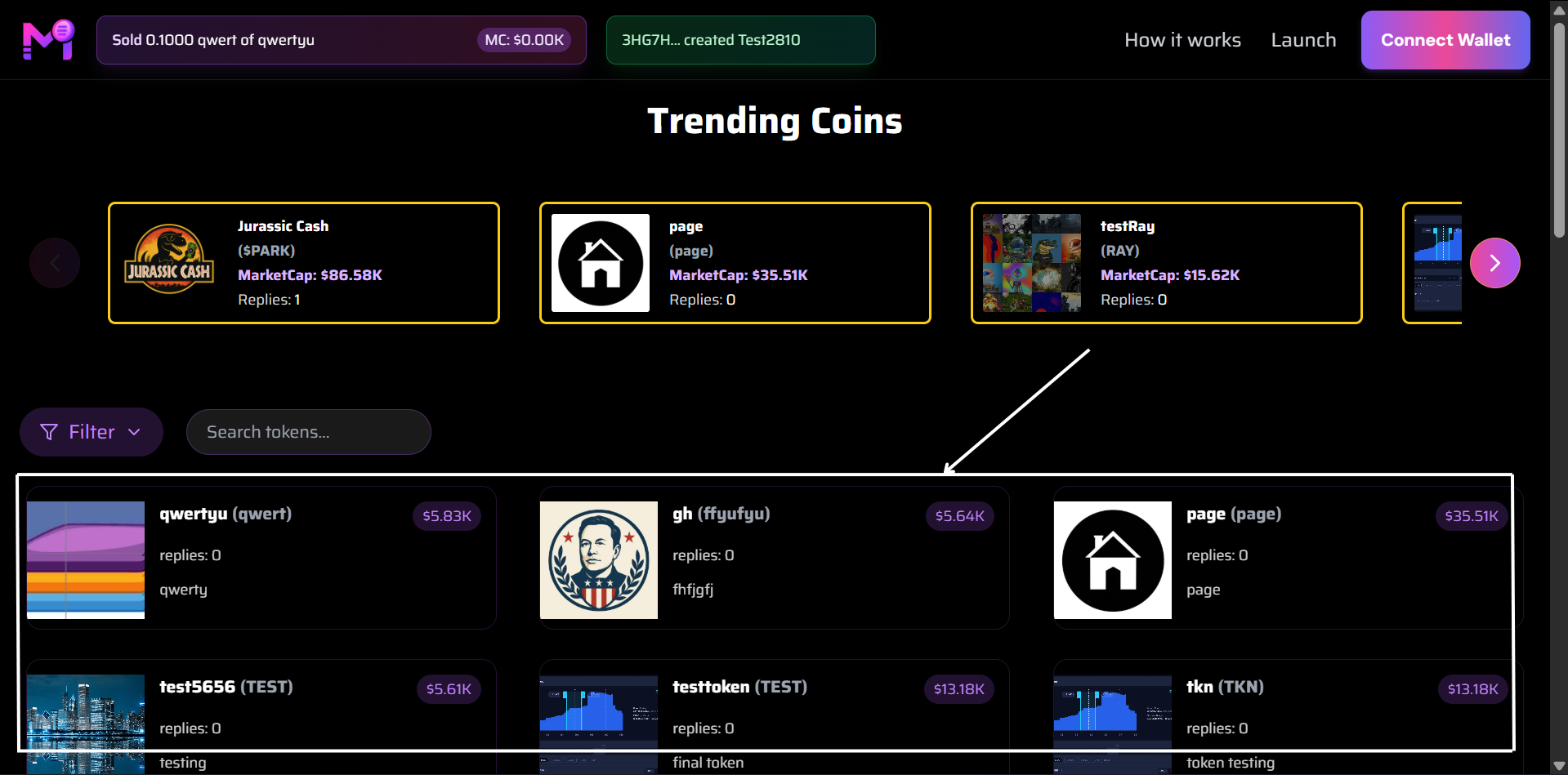 Token Grid