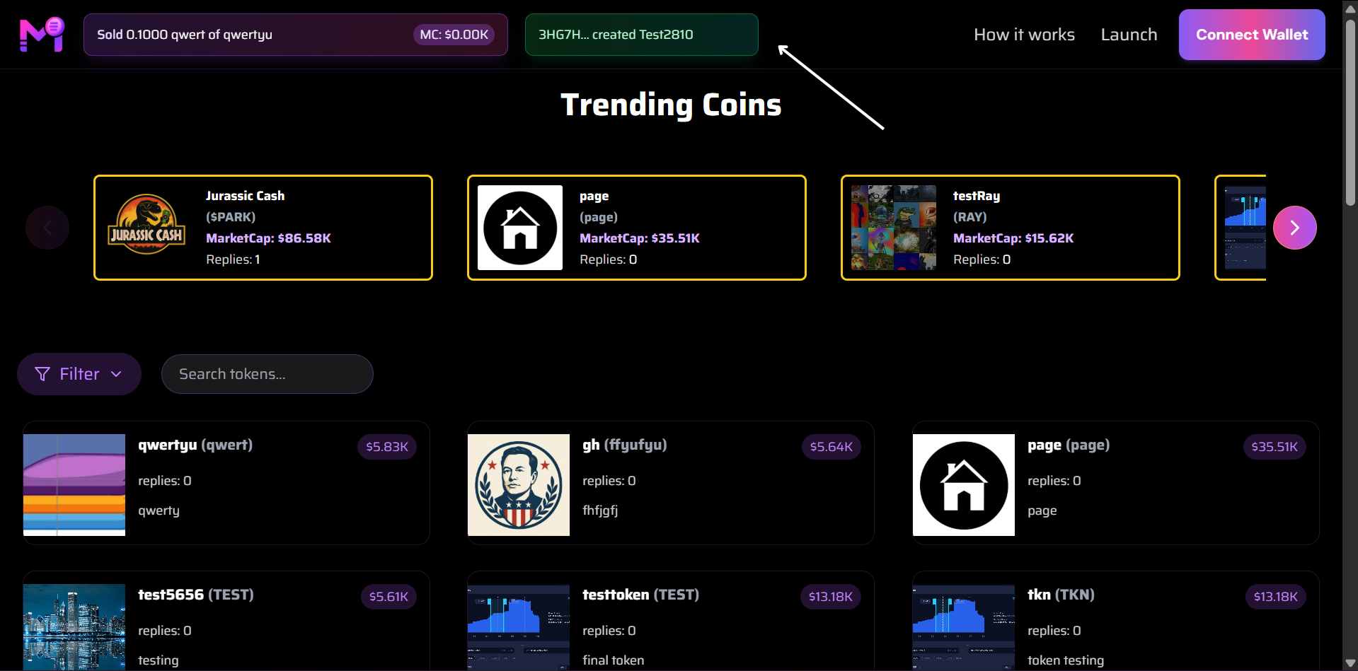 Created Token Badge